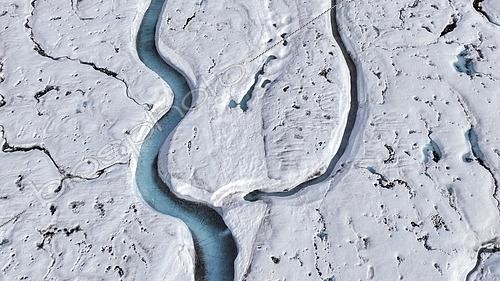 Biosphoto | 2570876 | Bédière sur la calotte polaire, Brasvellbreen, Svalbard, Arctique | &copy; Samuel Blanc / Biosphoto