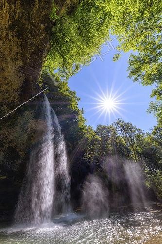 Biosphoto | 2450015 | Cascade de la Dorche, in the Bugey, Ain, France | &copy; Jean-Philippe Delobelle / Biosphoto
