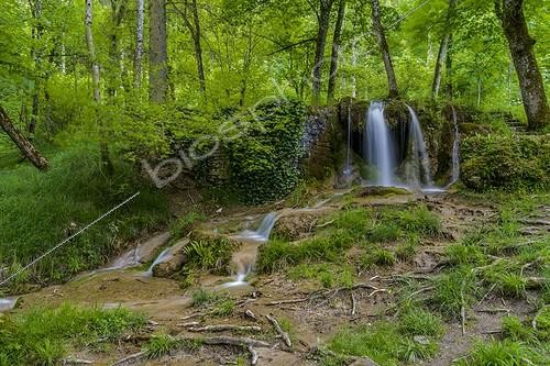 Biosphoto | 2043339 | Cascade in Chaumour Forest - Burgundy France | &copy; Gilles Ménanteau / Biosphoto