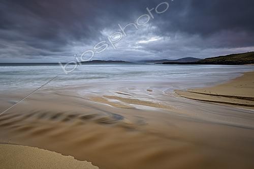 Biosphoto | 2625866 | Cloudy sky over Scarista Beach at sunset, Isle of Harris, Outer Hebrides, Scotland, United Kingdom. | &copy; Michel Poinsignon / Biosphoto