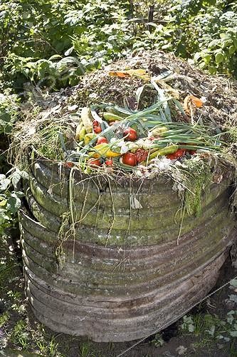 Biosphoto | 617677 | Compost in a garden | &copy; Claudius Thiriet / Biosphoto