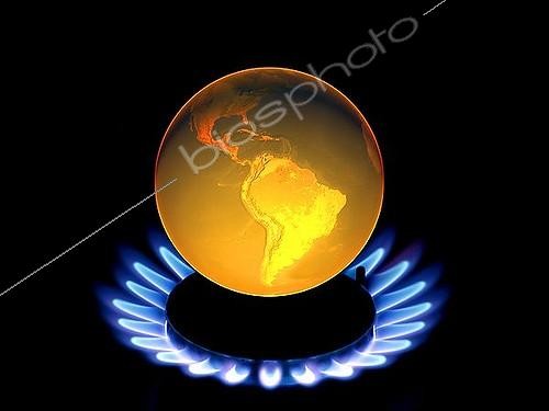 Biosphoto | 1464458 | Earth globe with flames, symbol for global warming, climate change | &copy; Oliver Brandt / imageBROKER / Biosphoto
