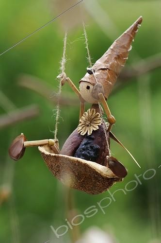 Biosphoto | 1854494 | Figurines et marionnettes vegetales les Drolipathes France ; La Chaudronnette de Marie - Marie Meige | &copy; Denis Bringard / Biosphoto