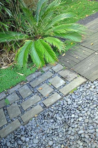 Biosphoto | 2073136 | Flagstone, Le Jardin de Valérianes, Normandy, France | &copy; Catherine Fruhinsholz / Biosphoto