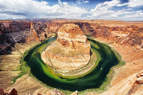 Biosphoto | 2618324 | Horseshoe Bend, fleuve Colorado au fond du Canyon, Région du Lac Powell, Arizona, USA | &copy; Christophe  Lehénaff / Biosphoto