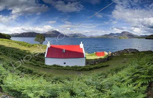 Biosphoto | 976317 | House red roof Loch Torridon Highland Scotland  | &copy; Duncan MacArthur / Biosphoto