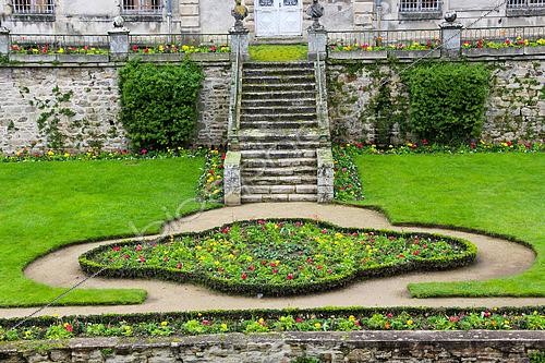 Biosphoto | 2582078 | Jardins de l'Hermine and the Hermine flowerbed, symbol of Brittany, Vannes, Golfe du Morbihan, Southern Brittany, France | &copy; Michel Gile / Biosphoto