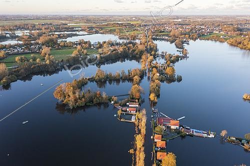 Biosphoto | 2569869 | Lake d'Ardres overflows following intense rainfall, Pas-de-Calais, France, November 2023 | &copy; Yann Avril / Biosphoto