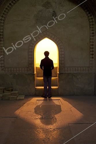 Biosphoto | 1778107 | Man in an old steam in the castle of Karim Khan Iran | &copy; A. B. / Biosphoto
