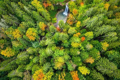 Biosphoto | 2558282 | Moulinet du Saut waterfall, Conte, Jura, France | &copy; Stéphane Godin / Biosphoto