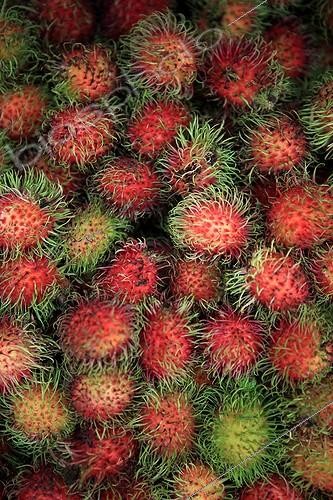Biosphoto | 1190451 | Rambutan on a stall in Kuala Lumpur Malaysia | &copy; Antoine Boureau / Biosphoto