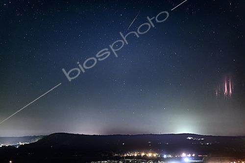 Biosphoto | 2590699 | Red sprites and meteorites from Le Muy, Var, France | &copy; Christophe Suarez / Biosphoto