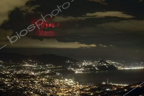 Biosphoto | 2590716 | Sprites on the Adriatic Sea photographed from Rapallo, Liguria, Italy | &copy; Christophe Suarez / Biosphoto