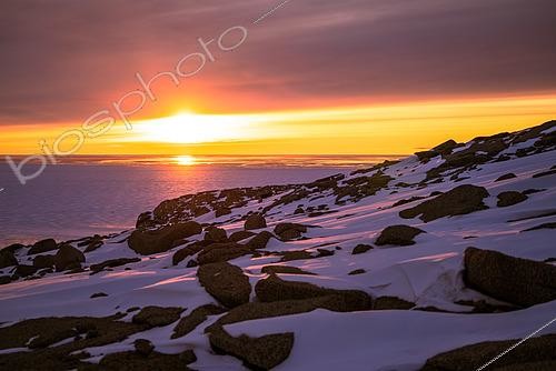 Biosphoto | 2590480 | Sunrise at the Italian Mario Zucchelli station, on the Terra Nova Bay ice floe. Victoria Land, Antarctica | &copy; Armand Patoir / Biosphoto
