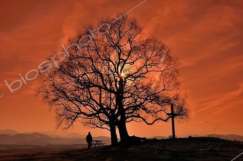 Biosphoto | 1878349 | Sunset at the Cross Escout Bearn France  | &copy; Georges Lopez / Biosphoto