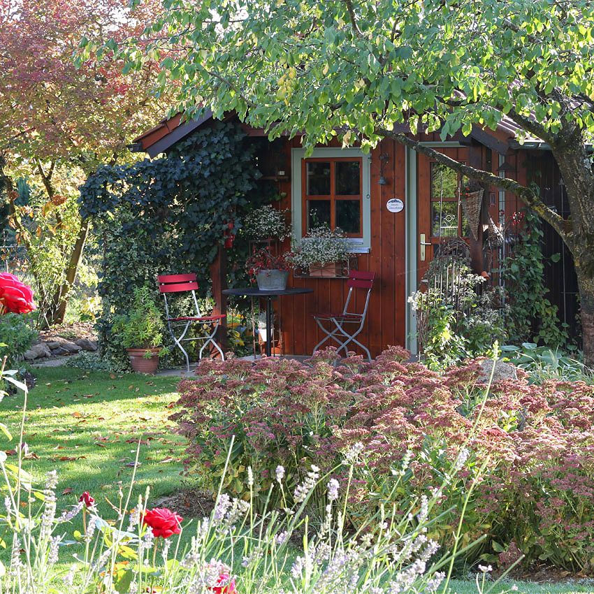 Visite de jardin : jardin privé de Karin Jauschowetz en automne