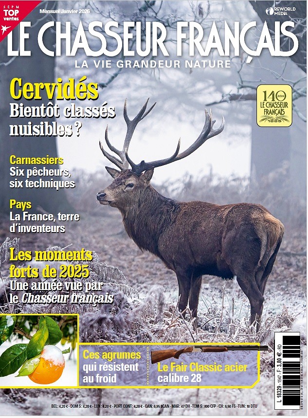Le Chasseur Français, janvier 2026. Photo Frédéric Desmette / Biosphoto